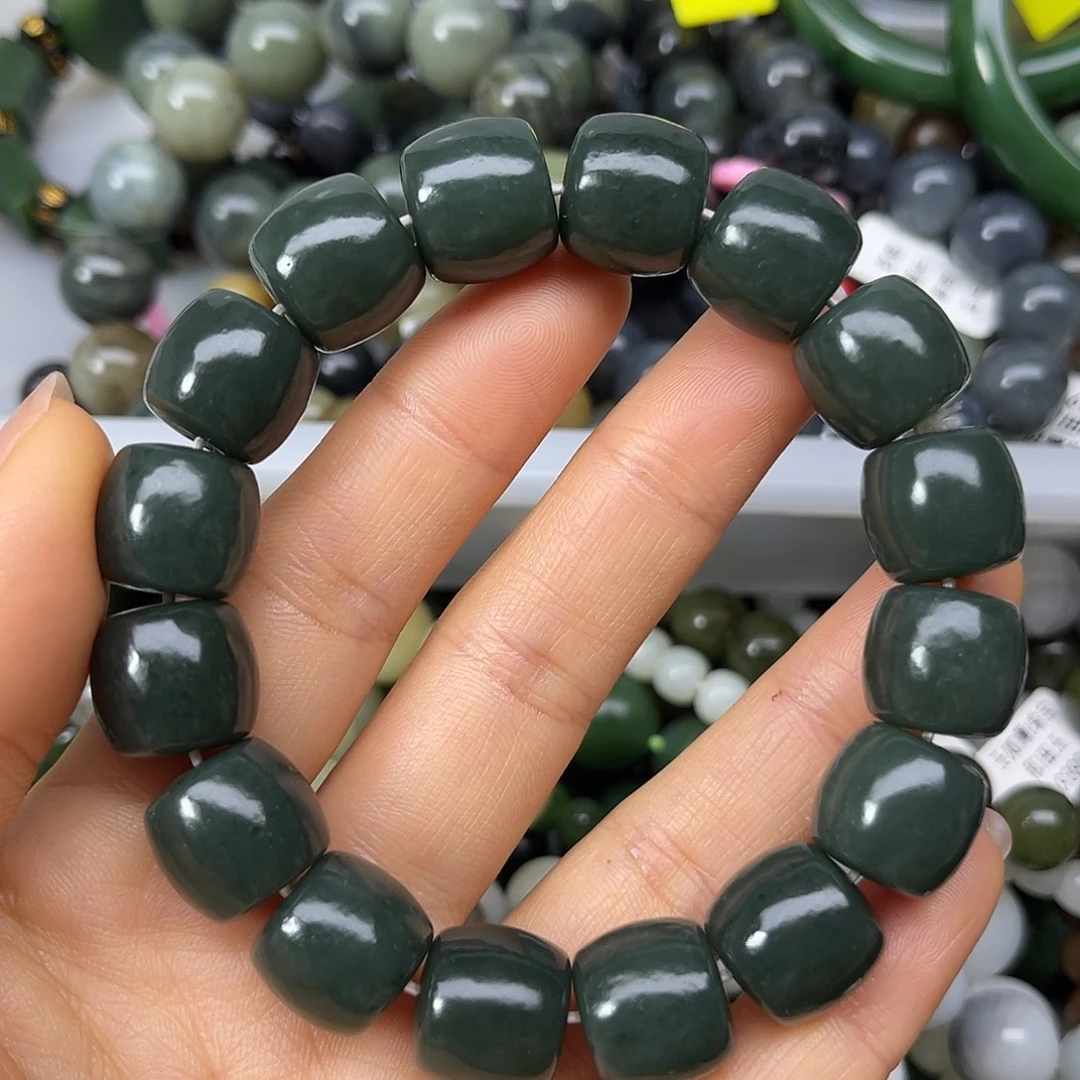 和田玉未镶嵌手链