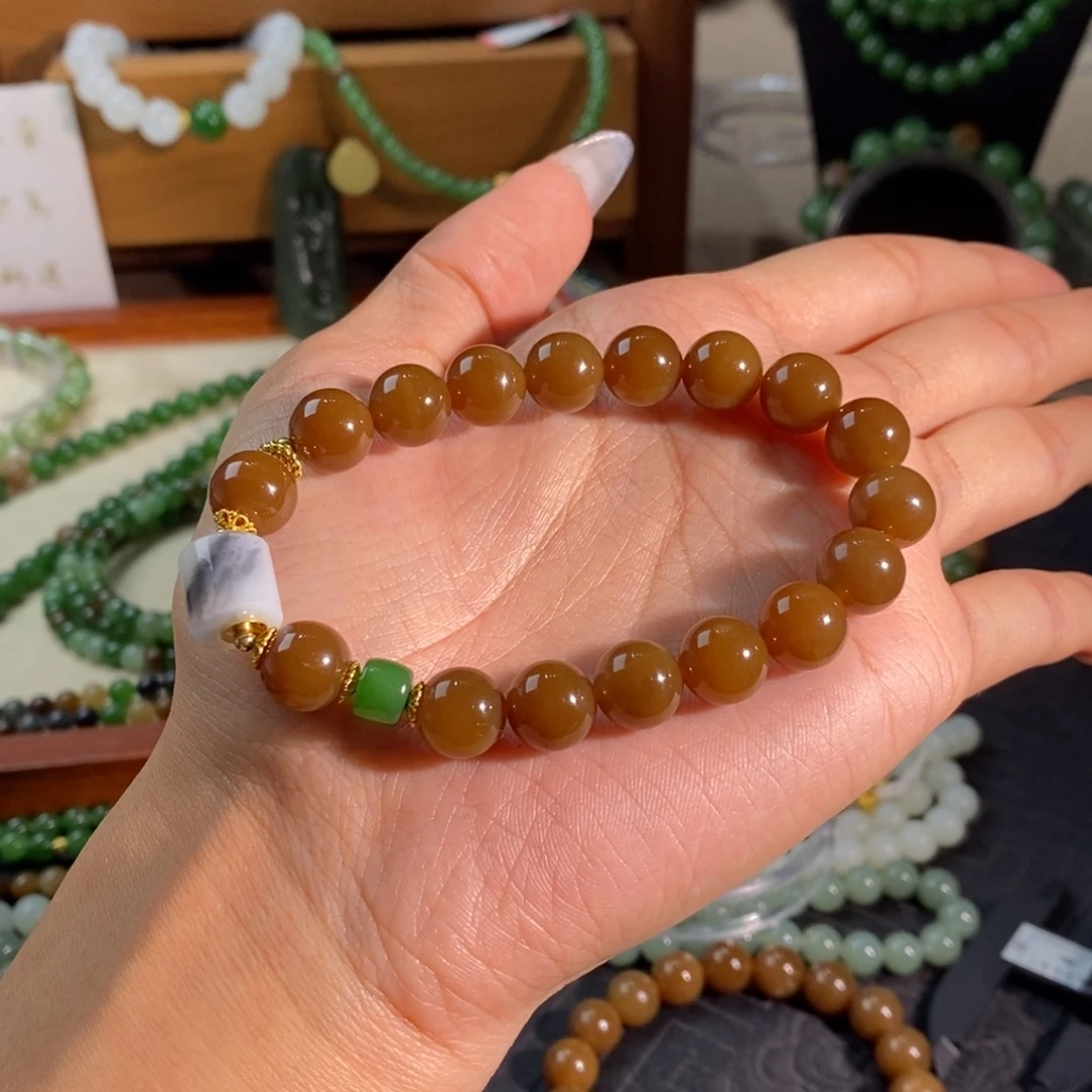 和田玉未镶嵌手链