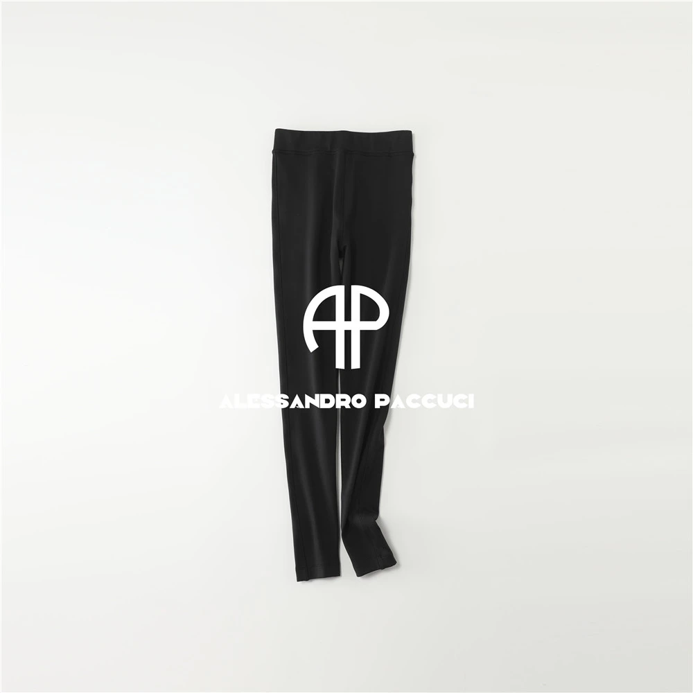 AP洛哥53291KJ【加绒踩脚】设计松紧腰简约时尚休闲百搭瑜伽裤女装