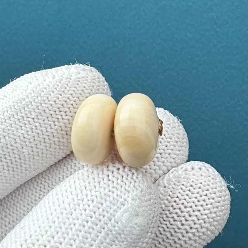 D4854天然猛犸牙 瑕疵特价12.5mm支持鉴定 假一罚四