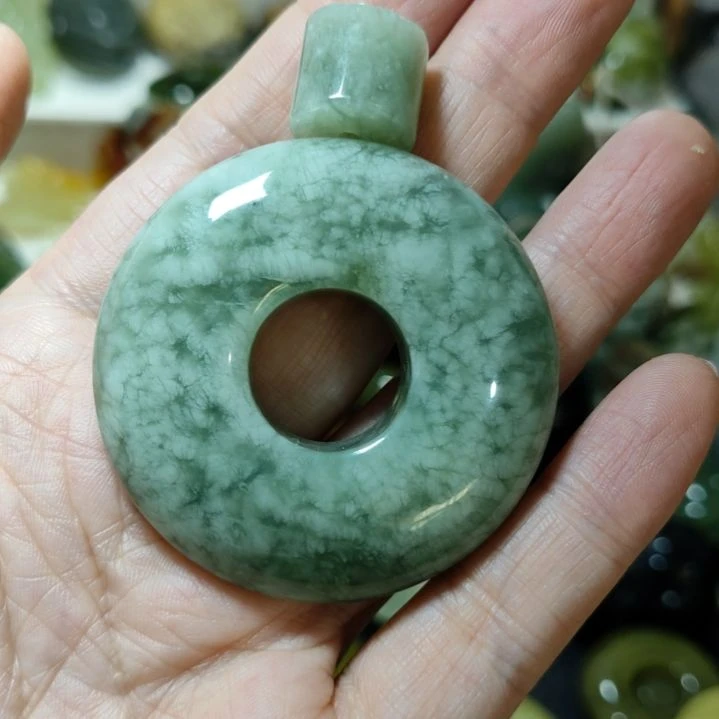 岫玉平安扣未镶嵌