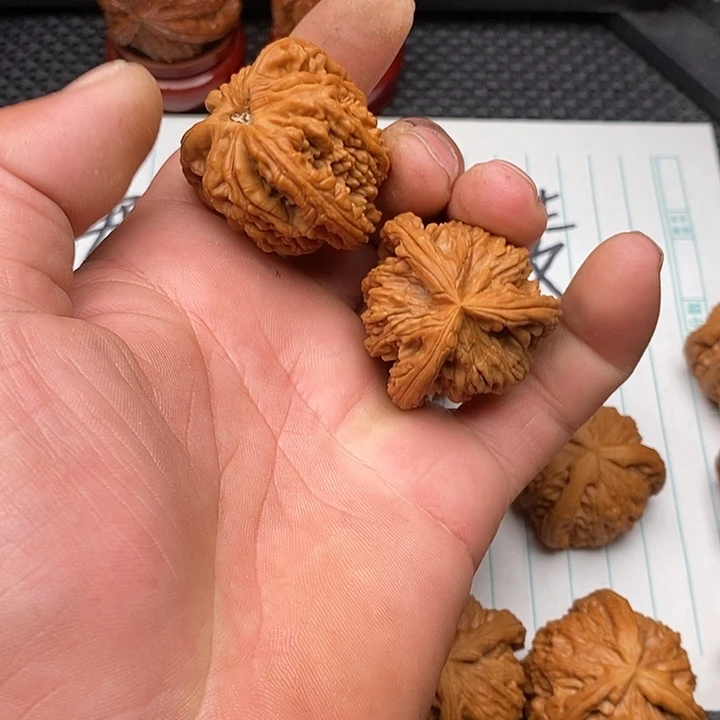 奋***年核桃把件拼接白狮子7