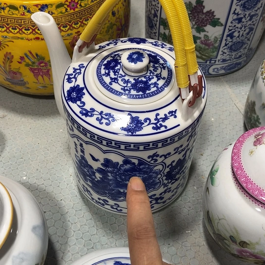 瓷片景德镇陶瓷壶大