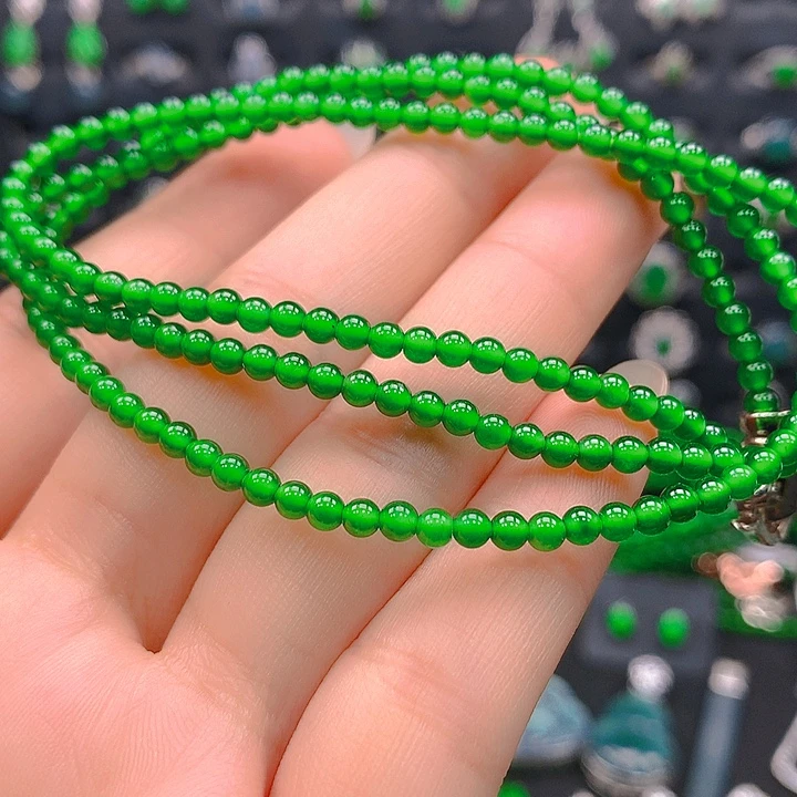 翡翠未镶嵌颈饰项链3