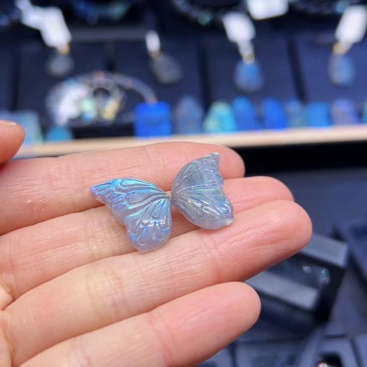 拉长石裸石未镶嵌用****6打通孔