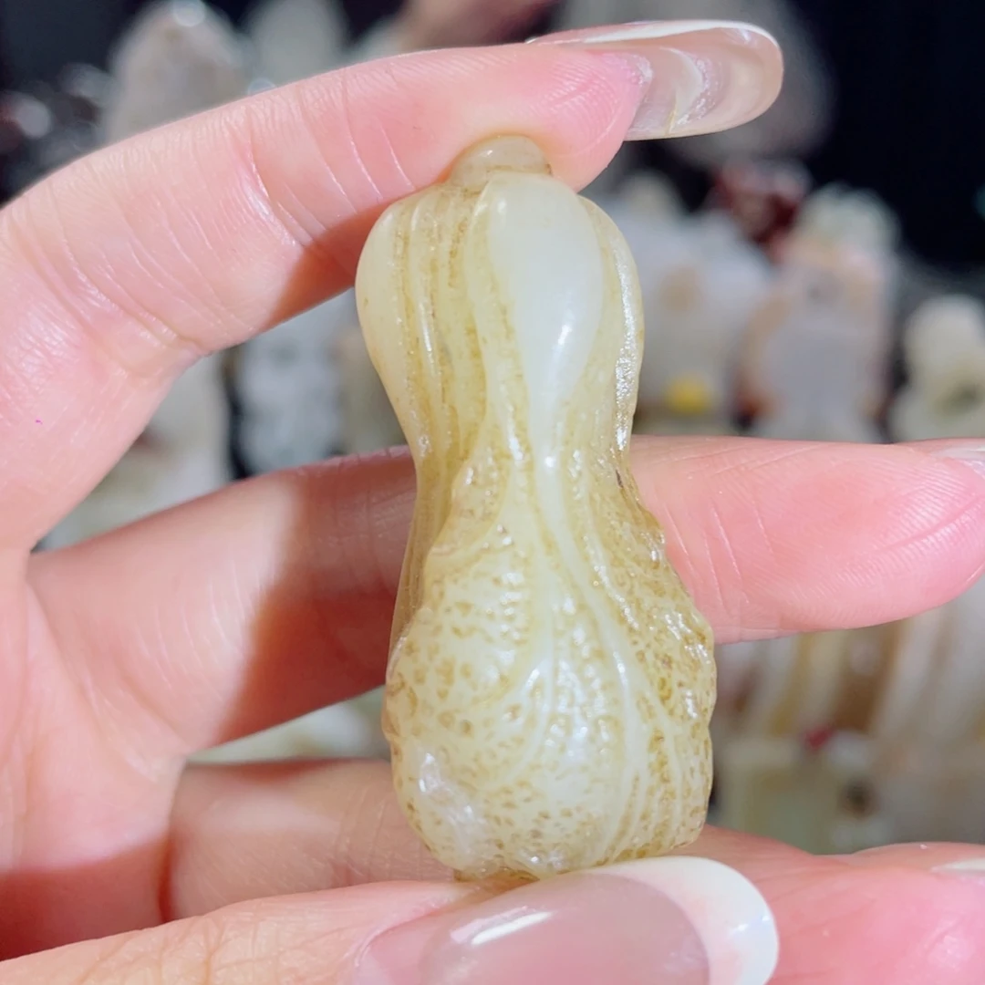 和田玉未镶嵌挂件64