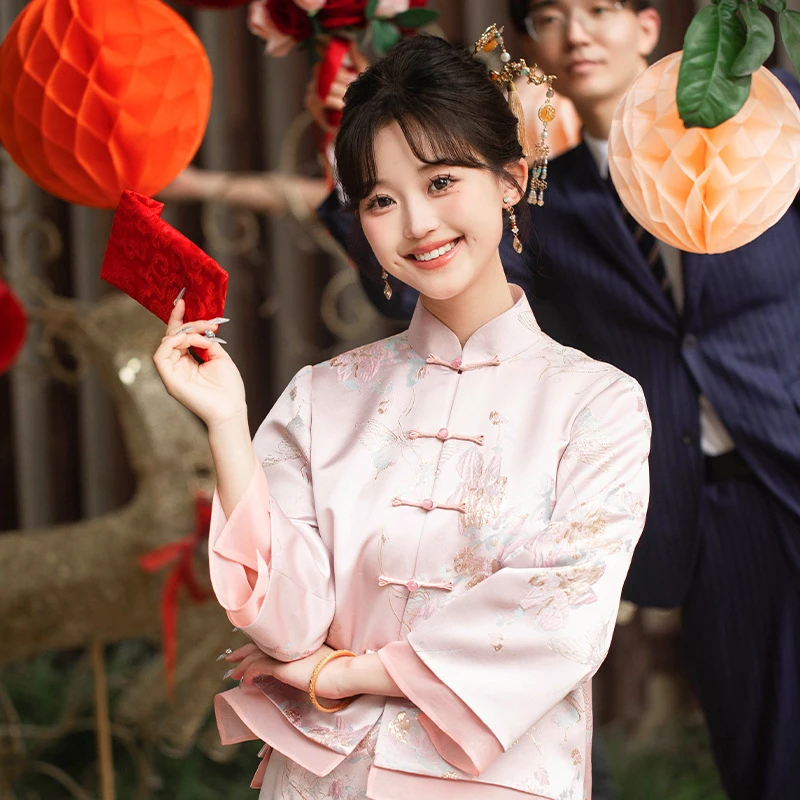 新中式旗袍2025新款高端轻奢敬酒服女新娘中国风气质炸街新款女装