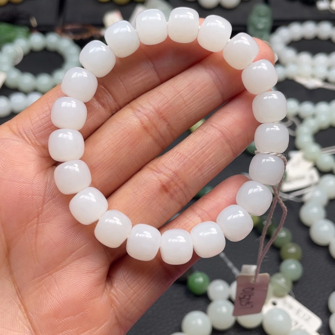 和田玉未镶嵌手链