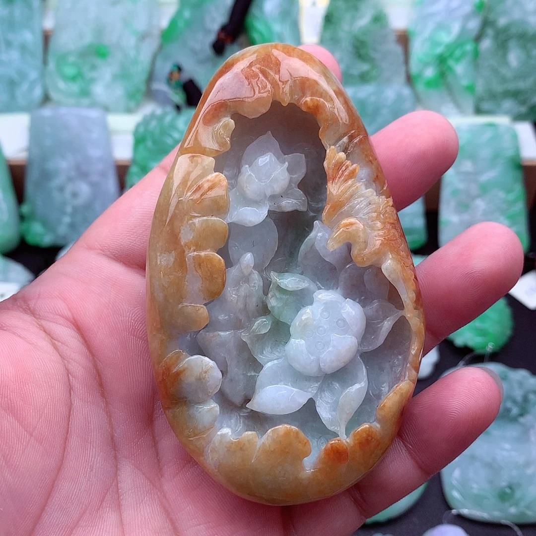 翡翠未镶嵌吊坠(不含链)