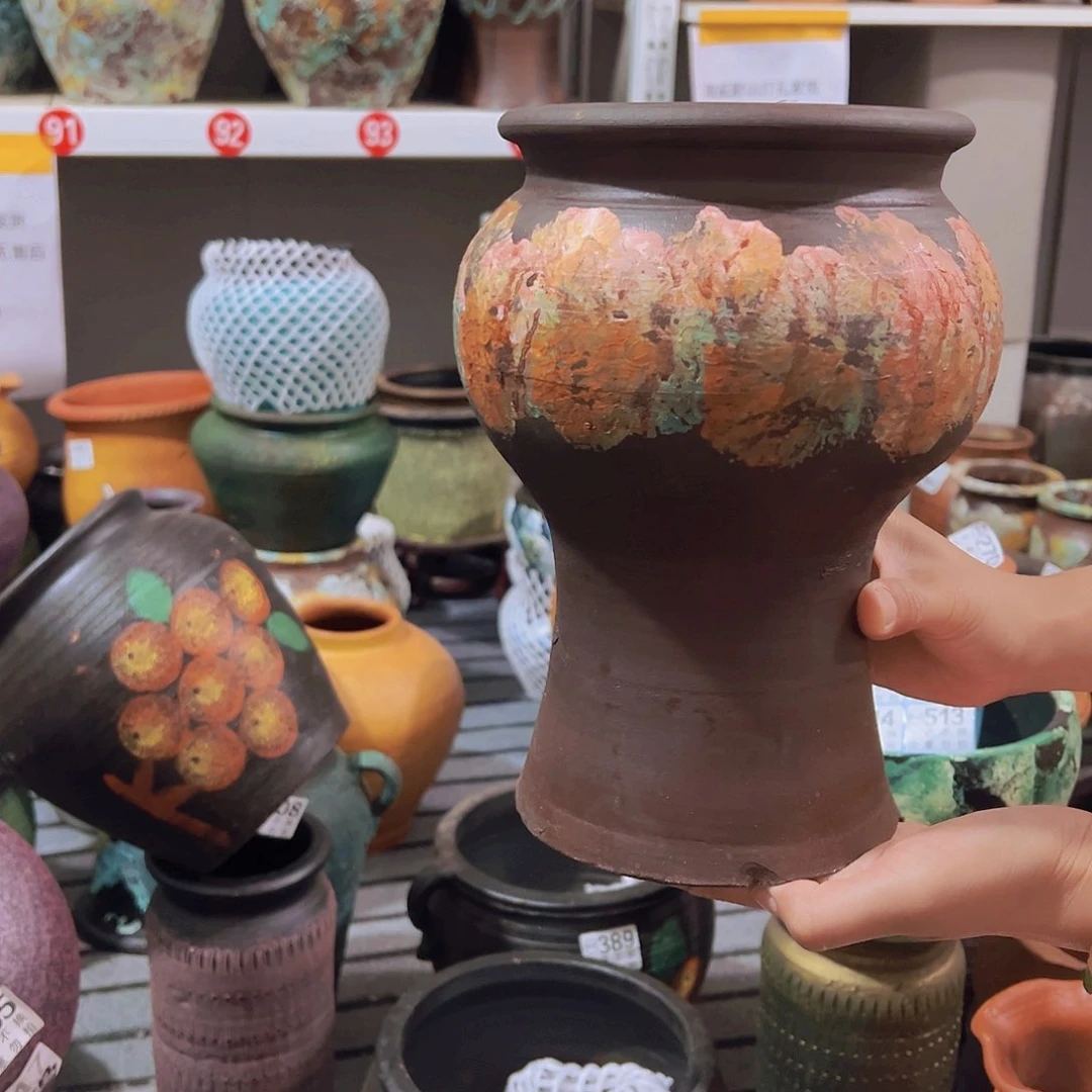 彩绘鱼尾有孔327高