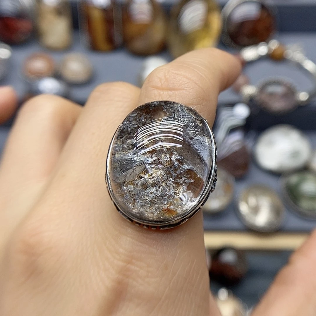 水晶珠宝半成品银S925镶嵌星***界水晶