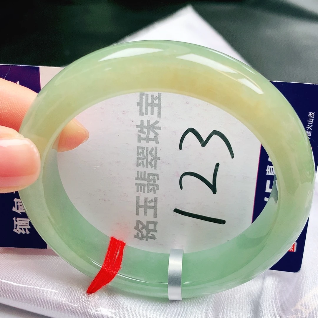 翡翠未镶嵌手镯缅甸天然a货翡翠手镯