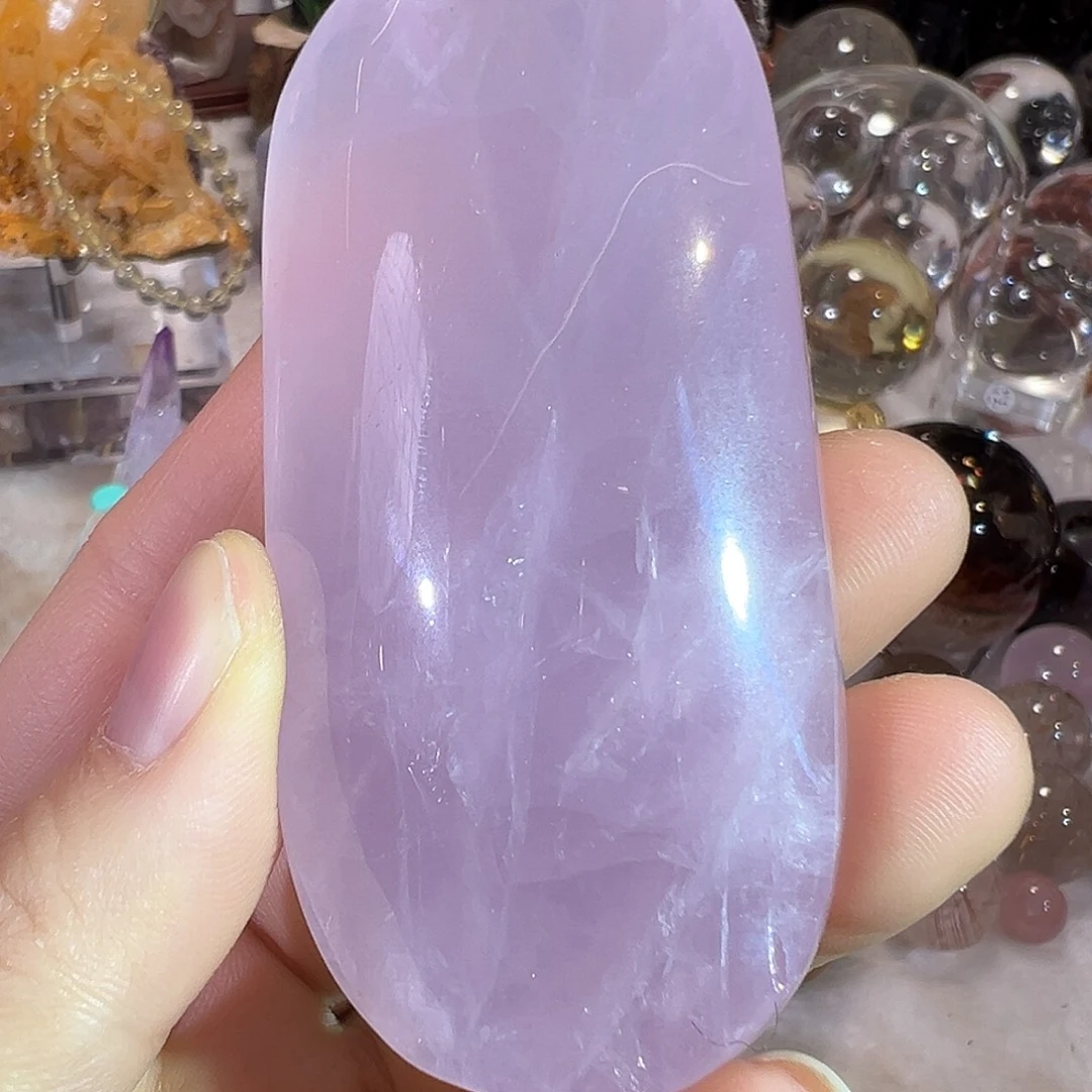 水晶珠宝半成品未镶嵌粉水晶