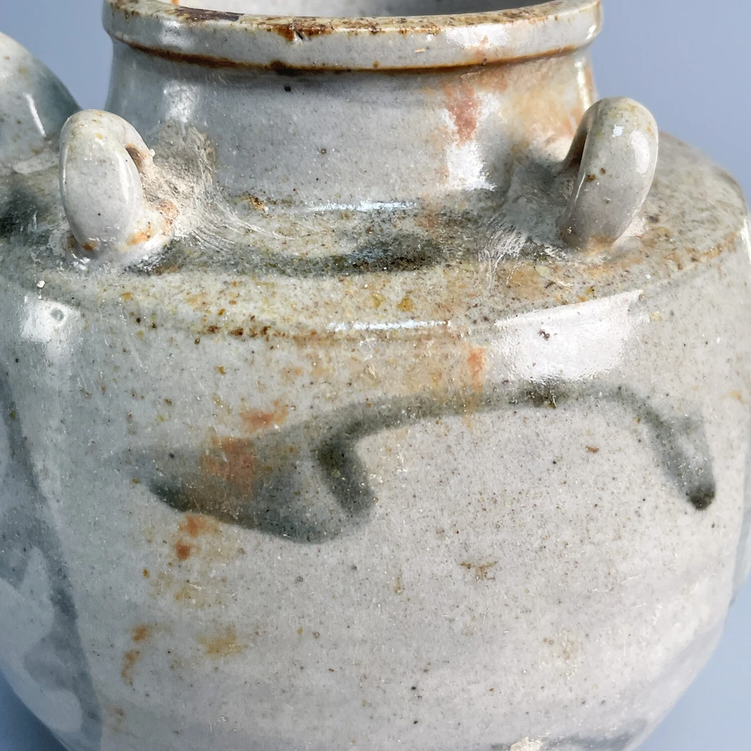 M25KP001519 - 明晚期 青花四系壶