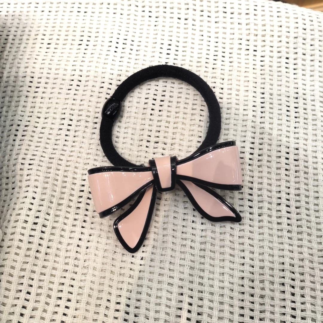 A989粉色蝴蝶结高级款发绳