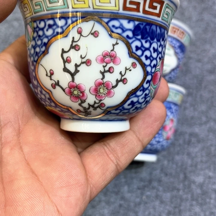 纯手绘精品盖碗杯