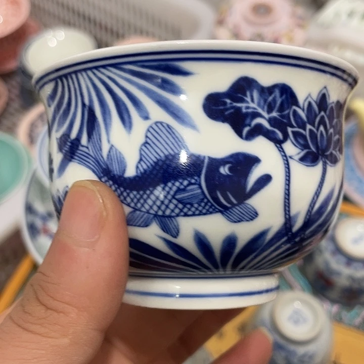 摆件陶景德镇陶瓷主人杯233