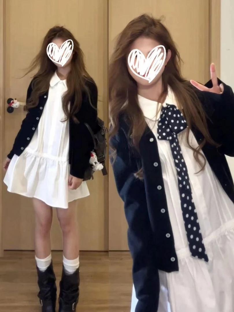 大码女装新款森系休闲风时尚套装秋装开衫流浪丹宁风清冷新中式