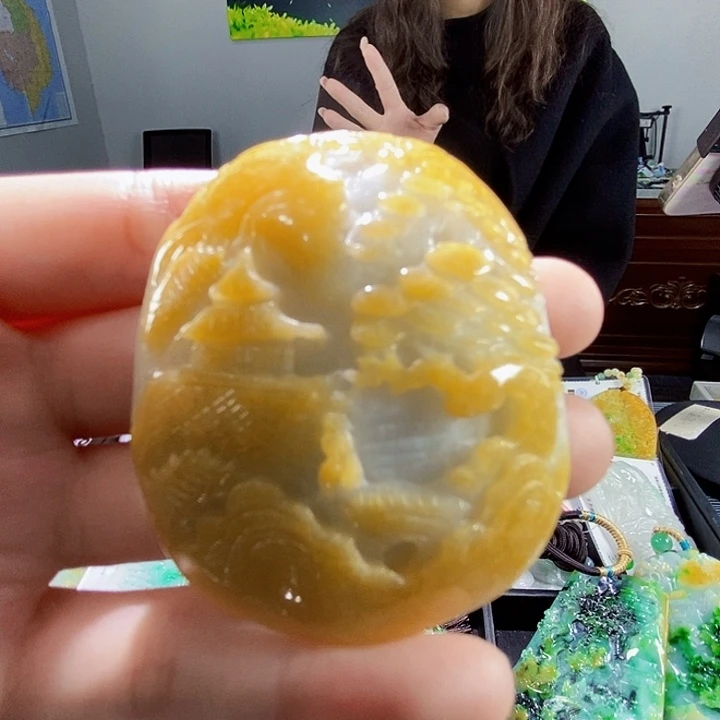 颈饰未镶嵌翡翠翡翠