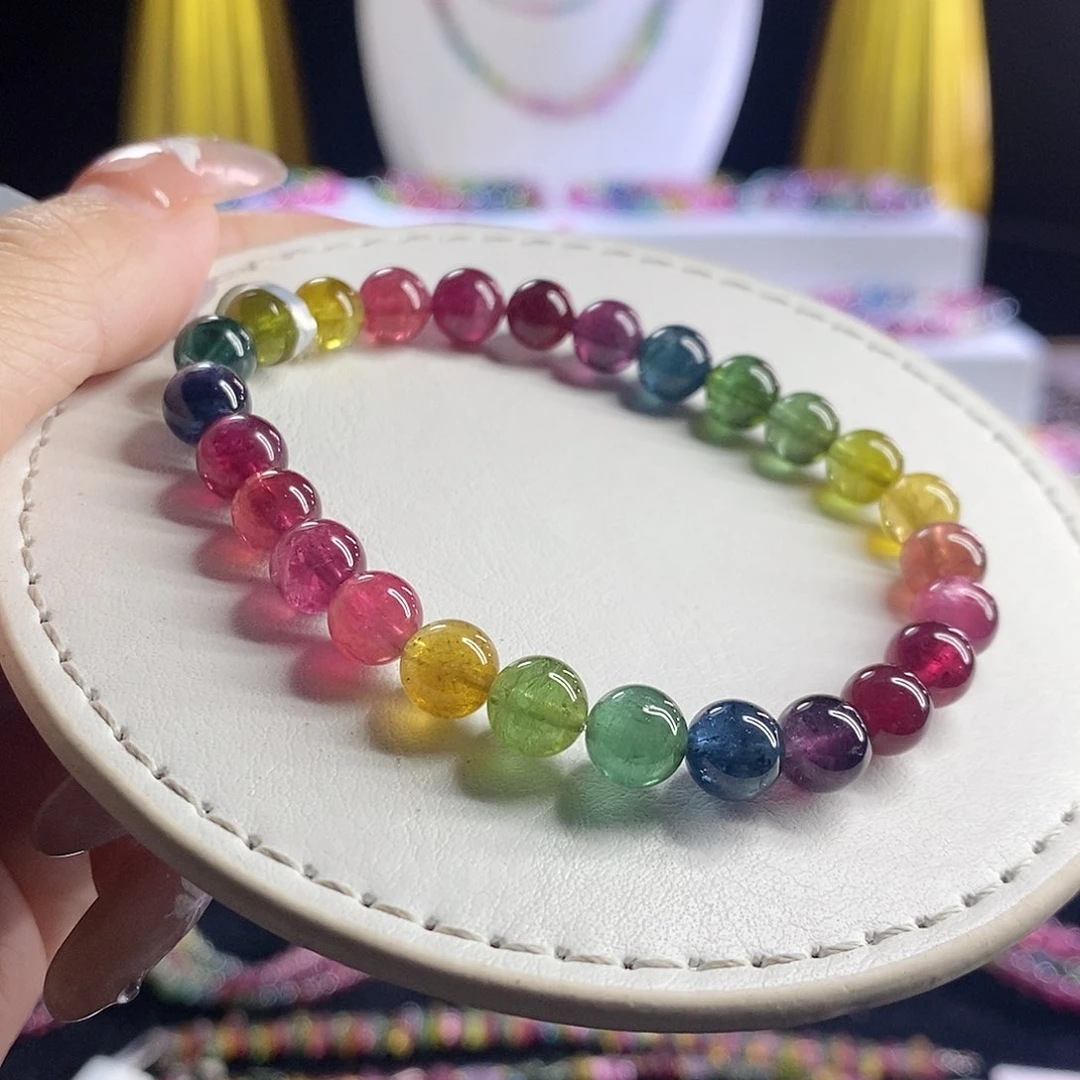 未镶嵌手链碧玺色标