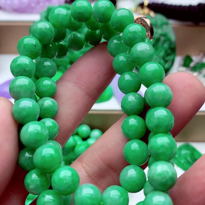 翡翠未镶嵌毛衣链