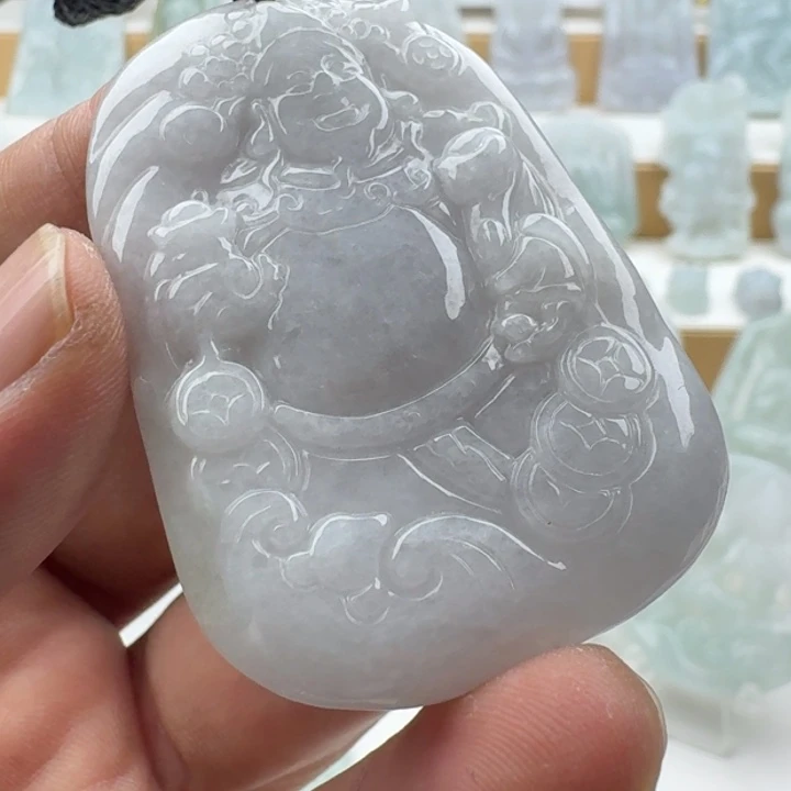 翡翠未镶嵌颈饰天然缅甸A货翡翠