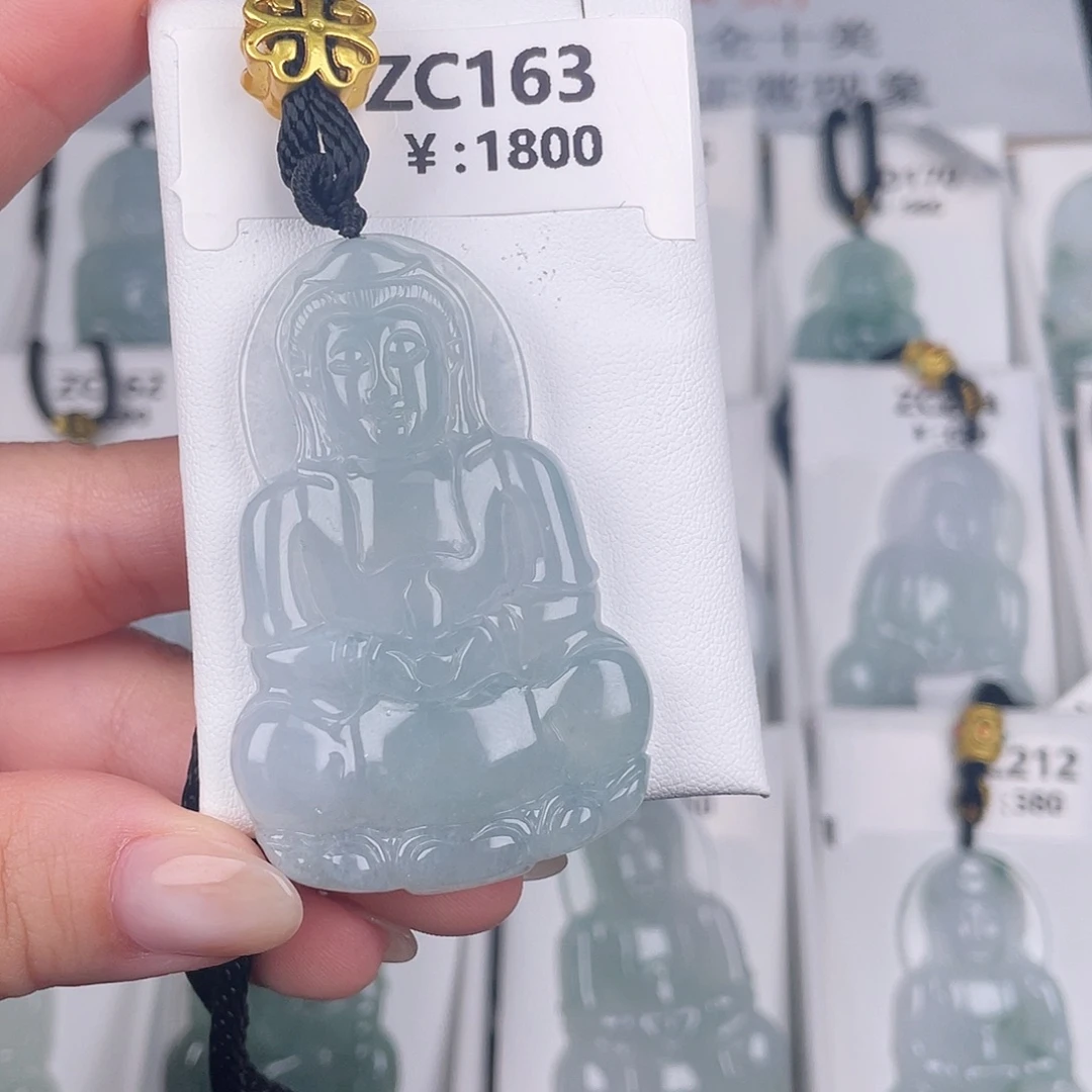 翡翠未镶嵌颈饰zc163