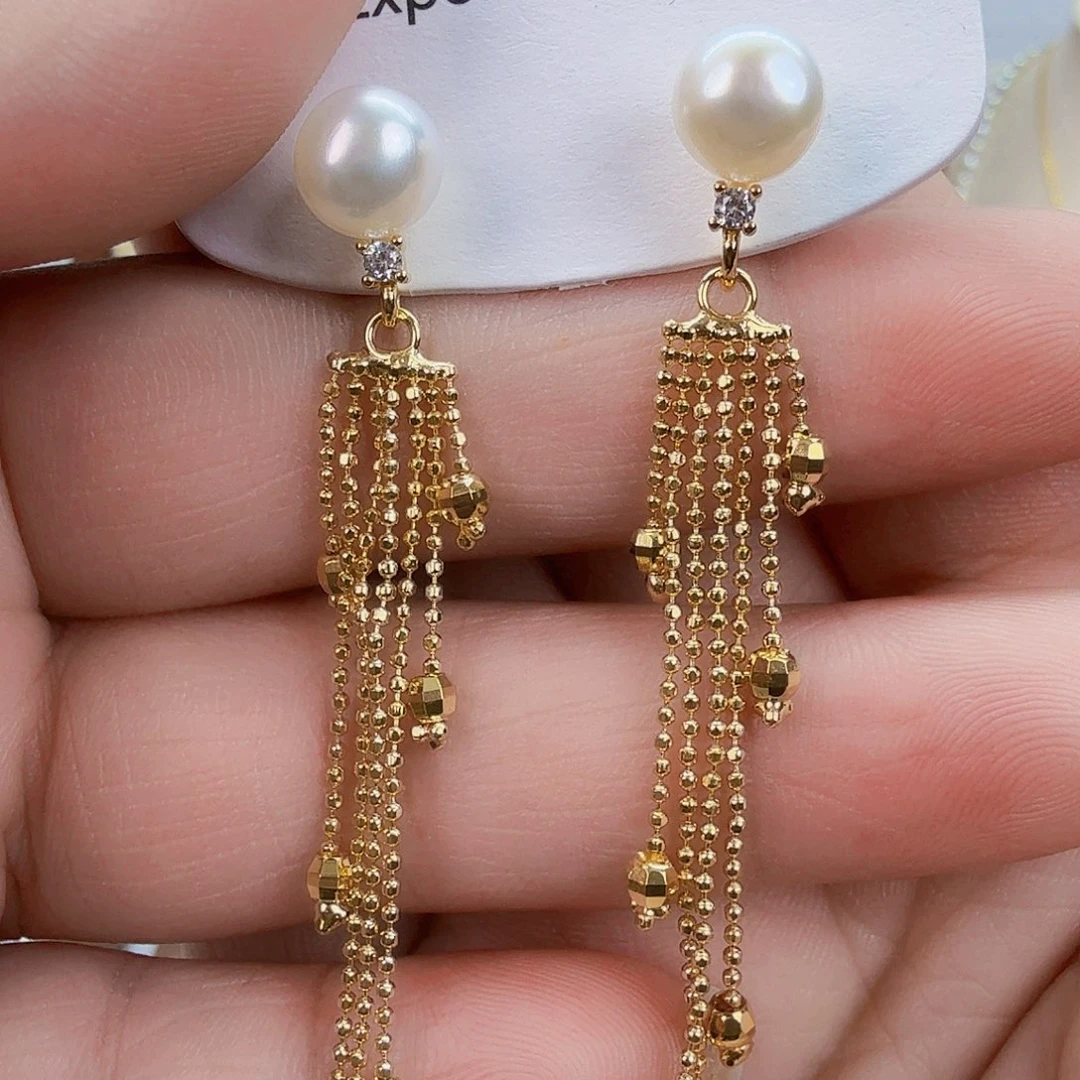 淡水珍珠未镶嵌耳饰