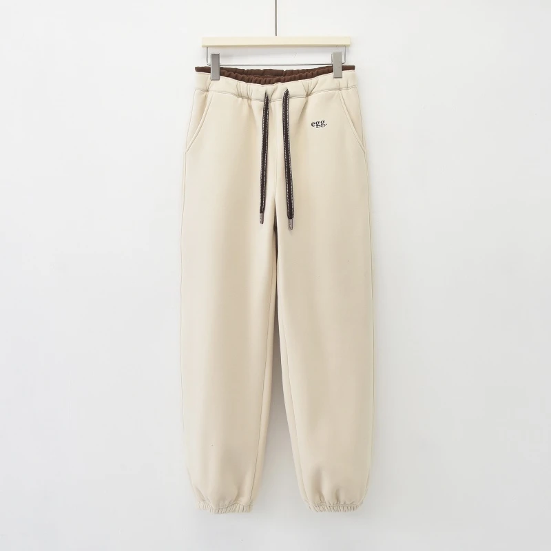 XUXU-「自在格调」2024加绒加厚冬季新款简约百搭休闲裤K-K1085