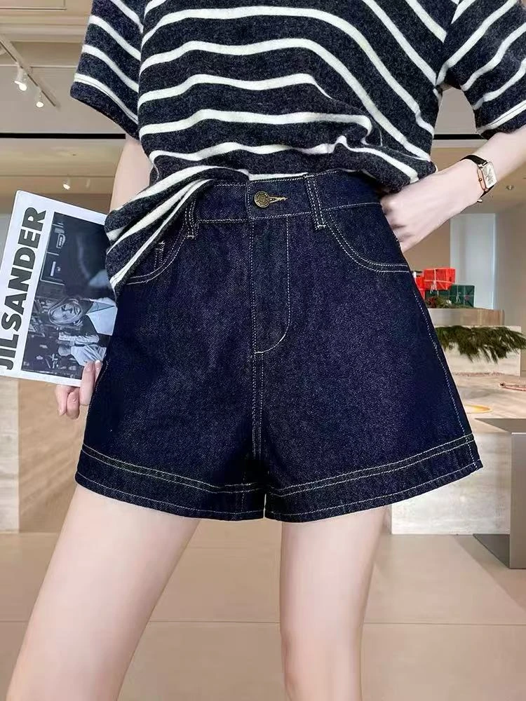 【57】牛仔短裤女2025新款夏薄款高腰宽松显瘦
