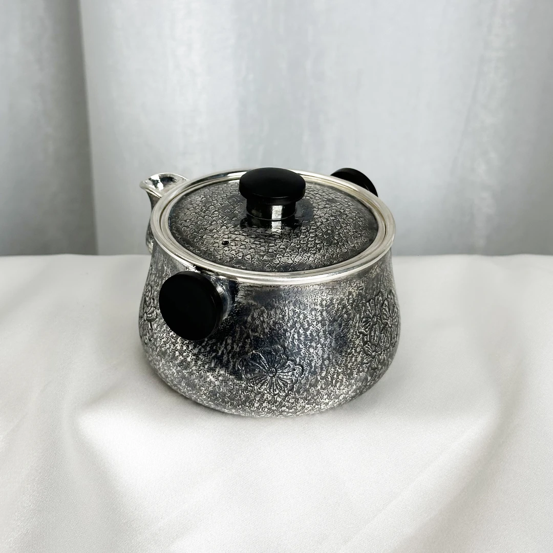 -手工锤纹蝴蝶手抓公道壶做旧款999