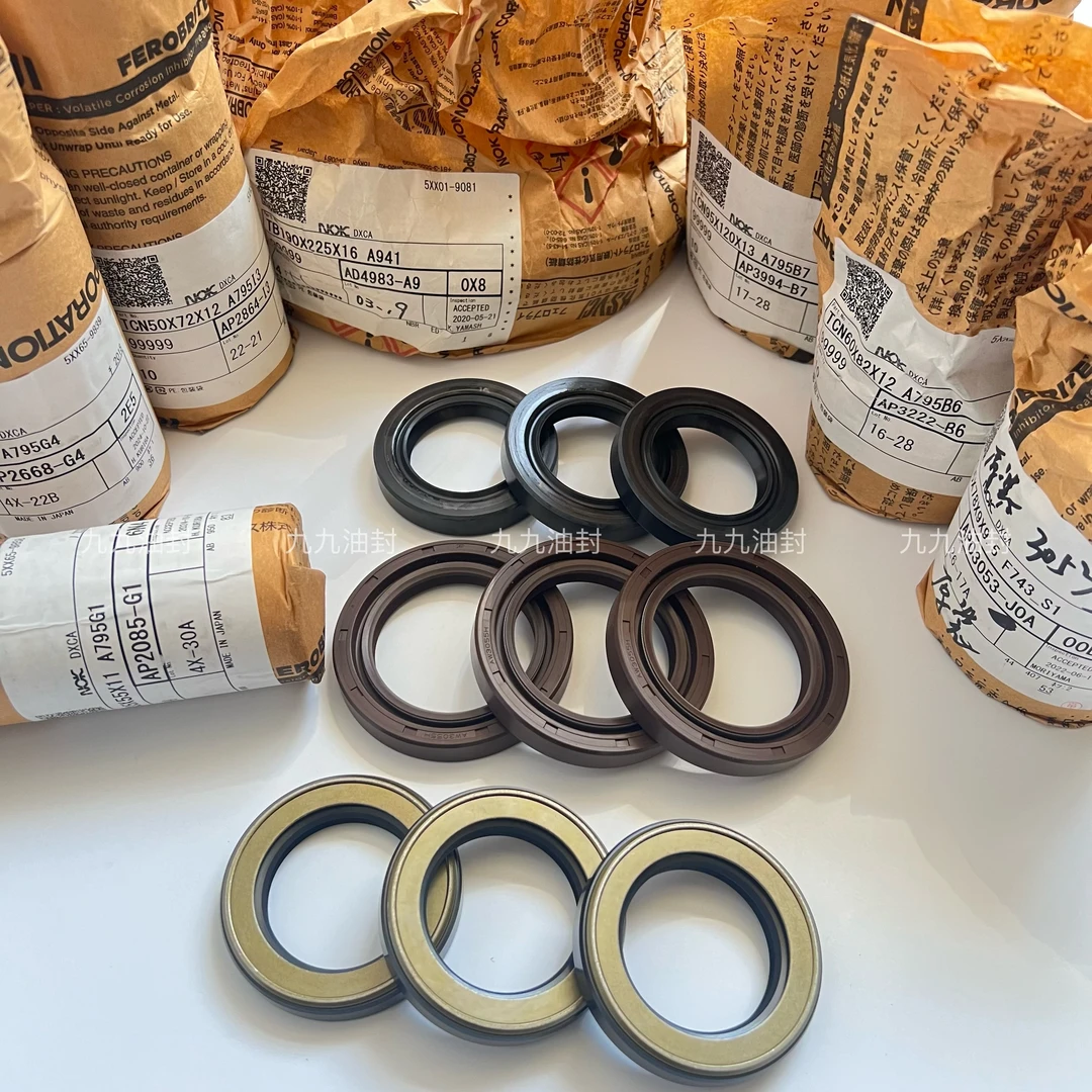 挖掘机回转立轴骨架油封进口油封日立小松三一神钢卡特