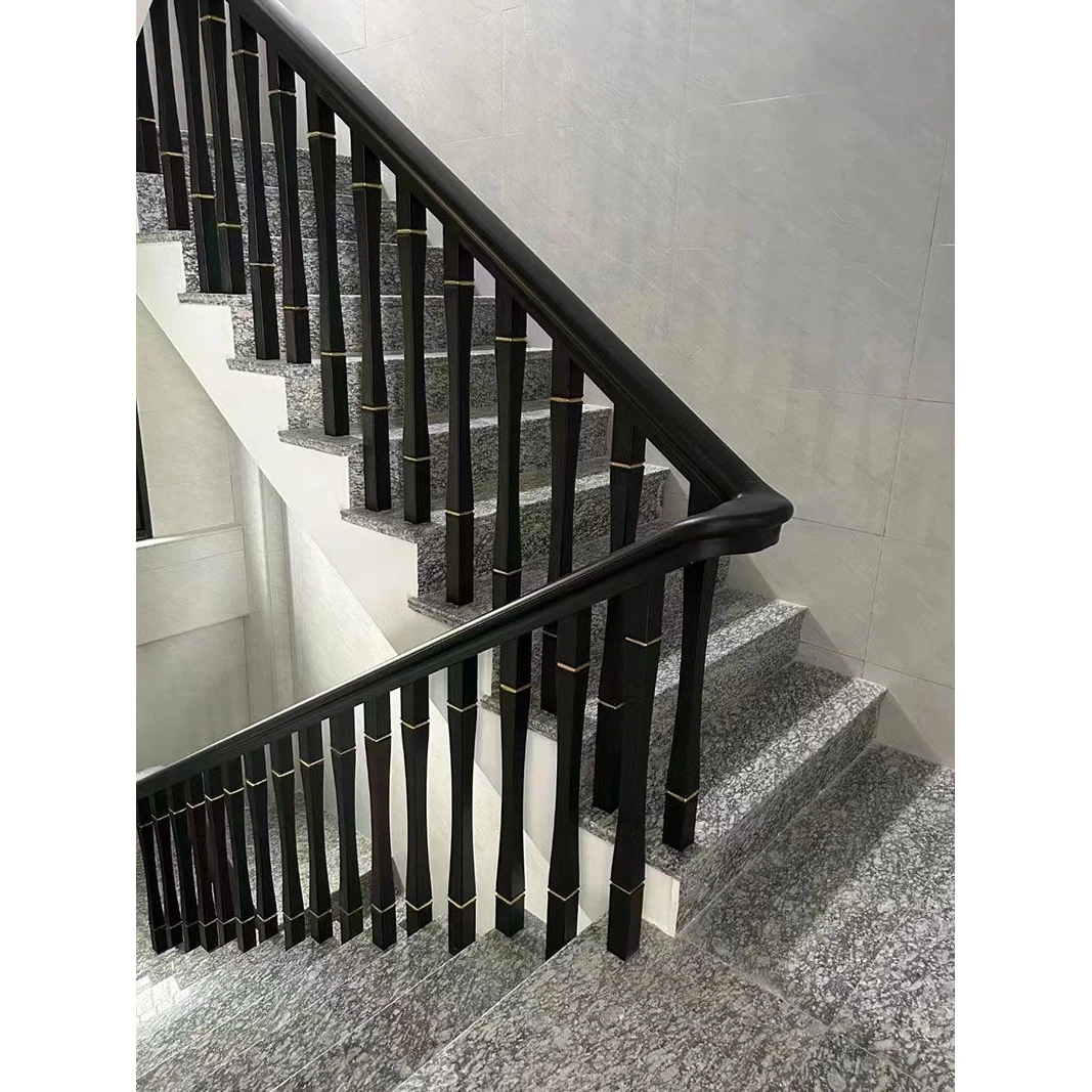 铝合金楼梯扶手小蛮腰落地款栏杆自建房别墅阳台现代轻奢简约定制