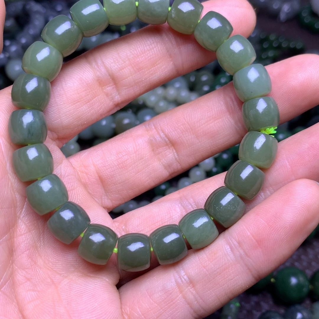 和田玉未镶嵌手串10