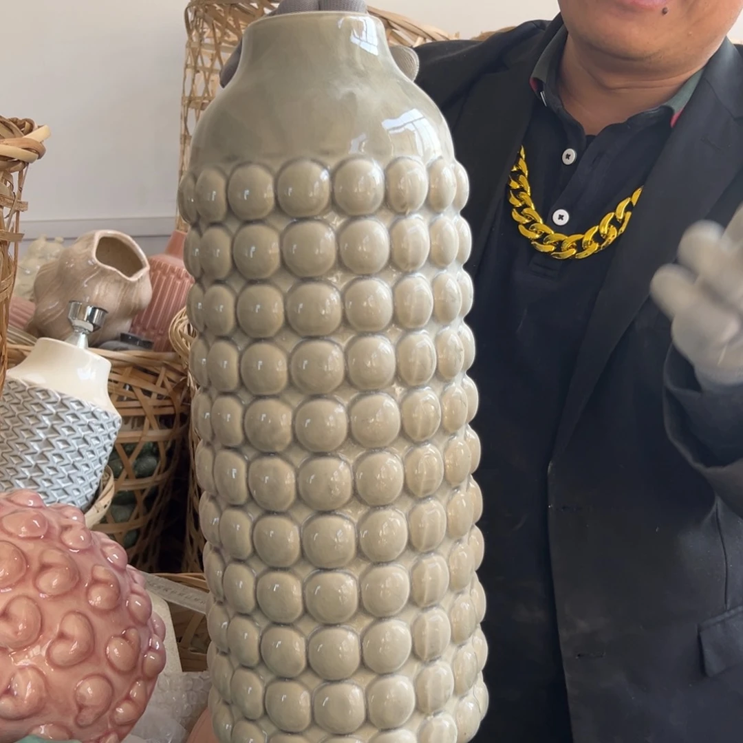 摆件38 号高中温陶瓷工艺瓶（部分微瑕）