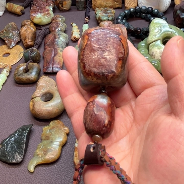 岫岩河磨玉（透闪石质玉）挂件未镶嵌覃*天