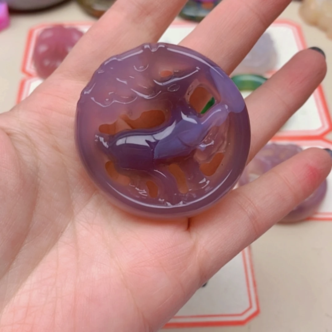 【闪购商品】未镶嵌玛瑙/玉髓珠宝半成品闲**士