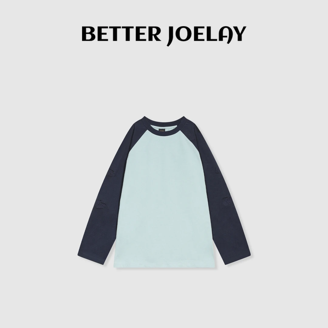 BETTER JOELAY -【kitty手办】时尚百搭插肩长袖T休闲圆领KH1750