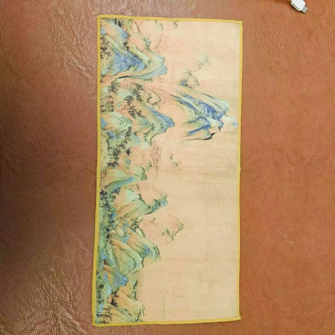 熹物福利-千里江山茶巾