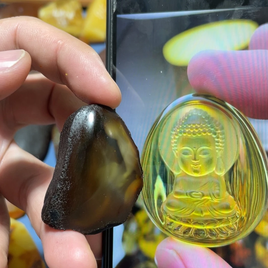 定制蜜蜡未镶嵌宝宝佛