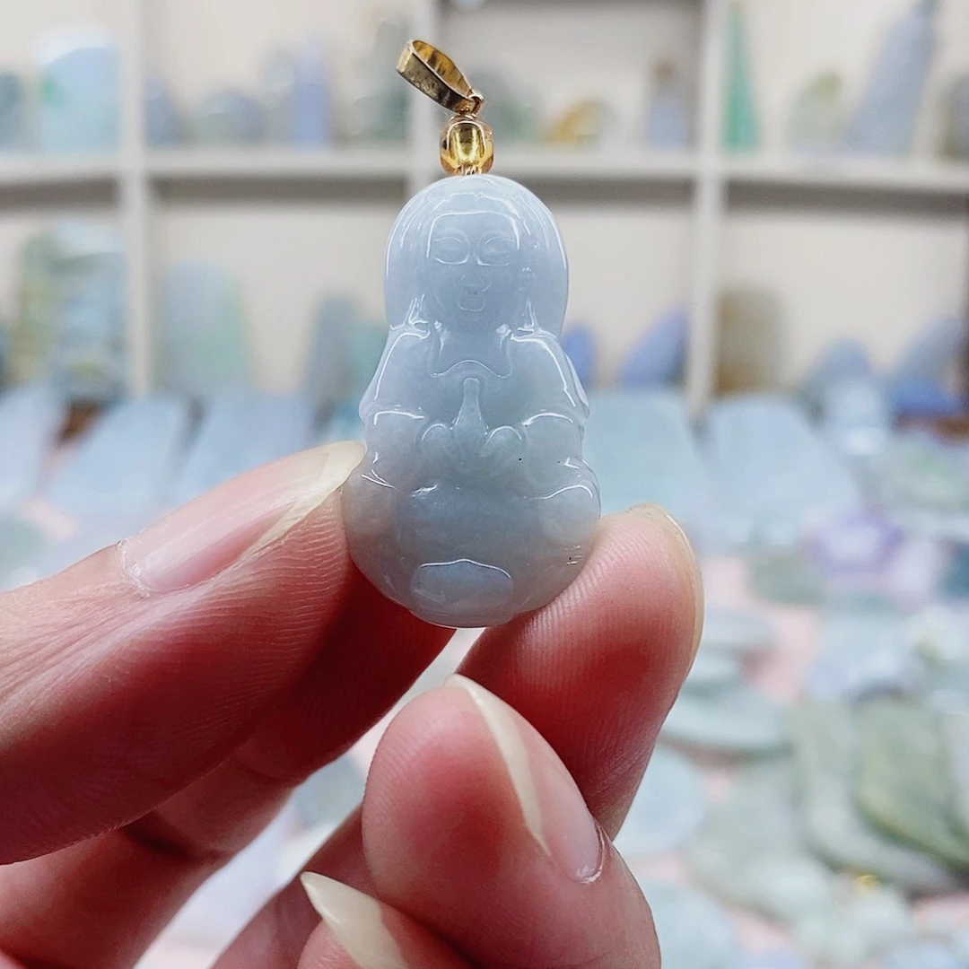 颈饰未镶嵌翡翠天然