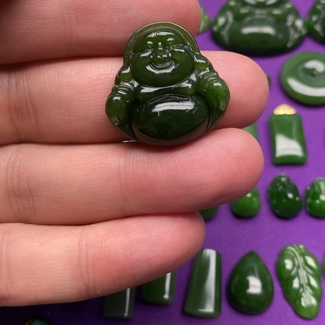 和田玉（碧玉）未镶嵌吊坠(不含链)