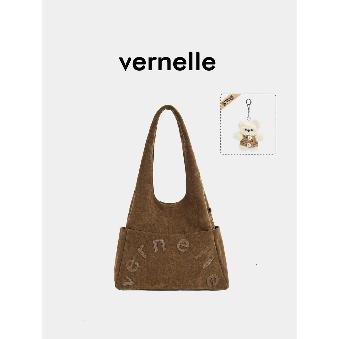 德国rnelle秋冬原创大容量口袋包通勤百搭单肩托特包女包