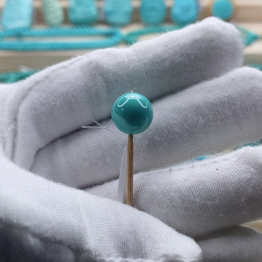 绿松石珠宝奇石18K金镶嵌