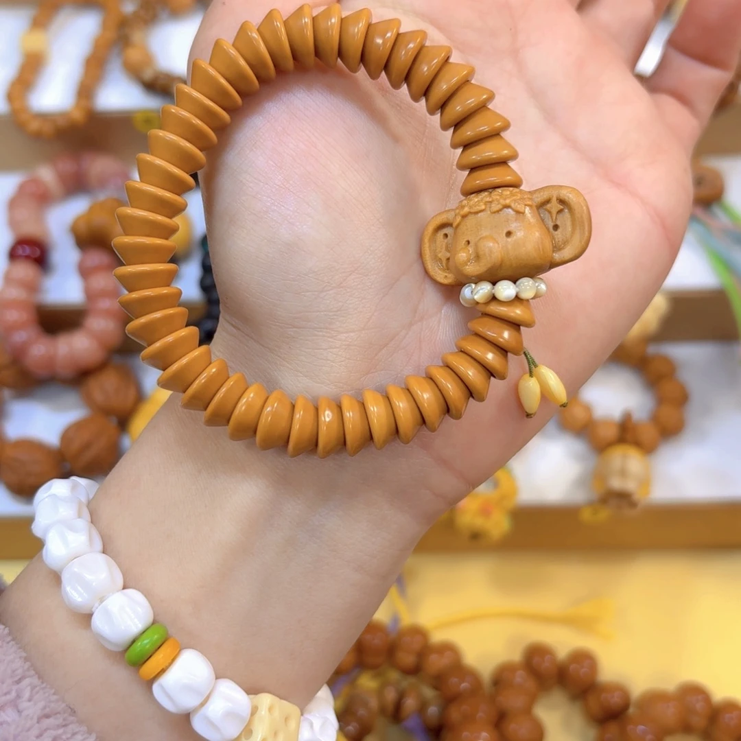 手串星月菩提核尖金字塔