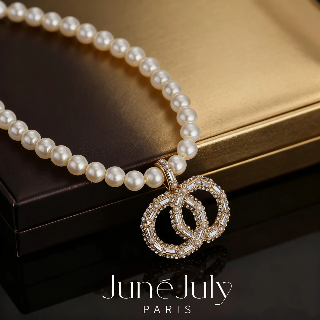 铜合金项链 JuneJuly 珠珠吊坠复古项链1124吊坠小米珠