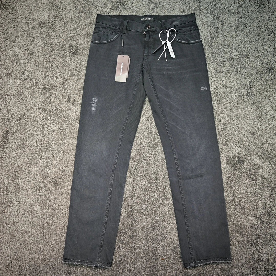 99新  DG黑色休闲牛仔裤/46码/82腰围