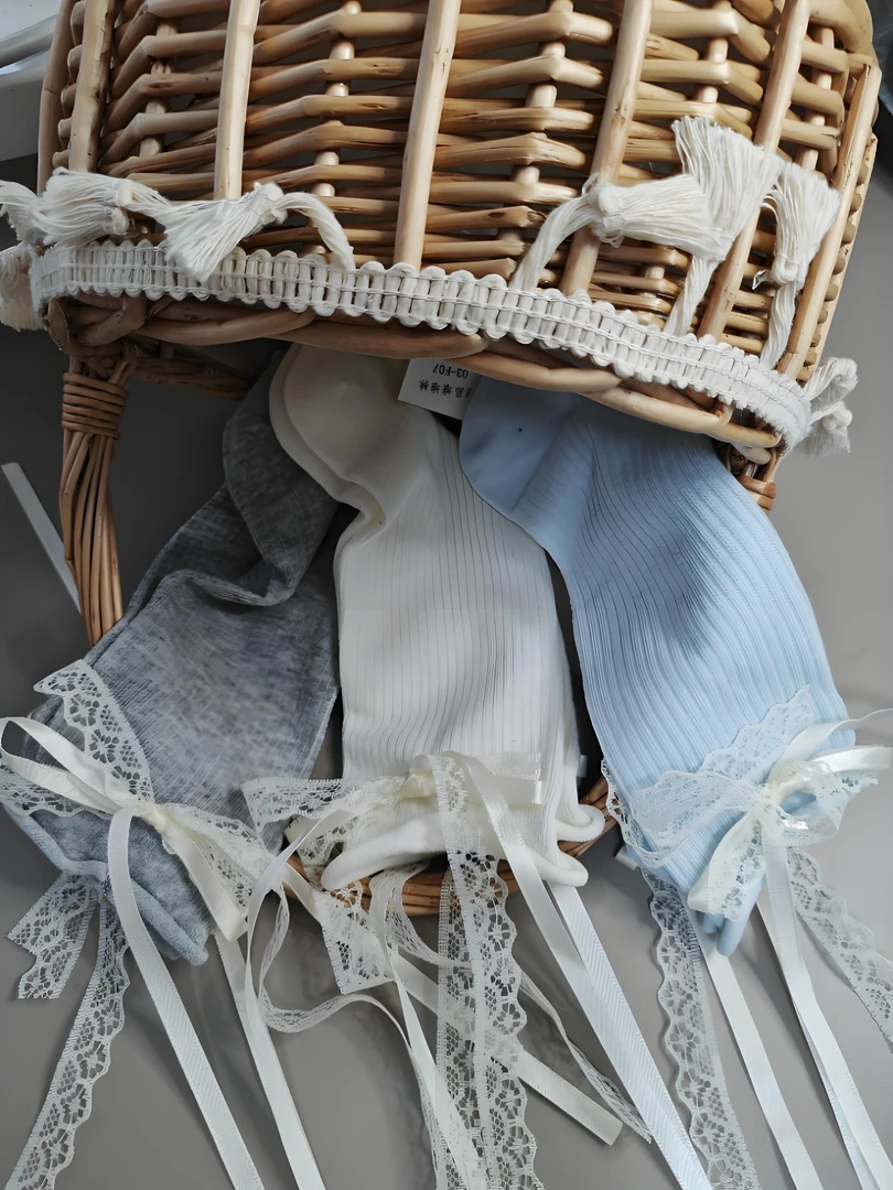 芭蕾风蝴蝶结纯色夏季薄款女款堆堆袜学院风2025新爆款袜子蕾丝