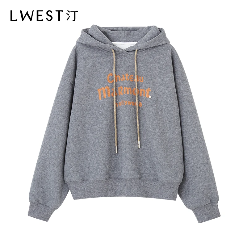 9544【金拐子专属】朗文斯汀气质字母印花连帽卫衣DZMS4511C09544