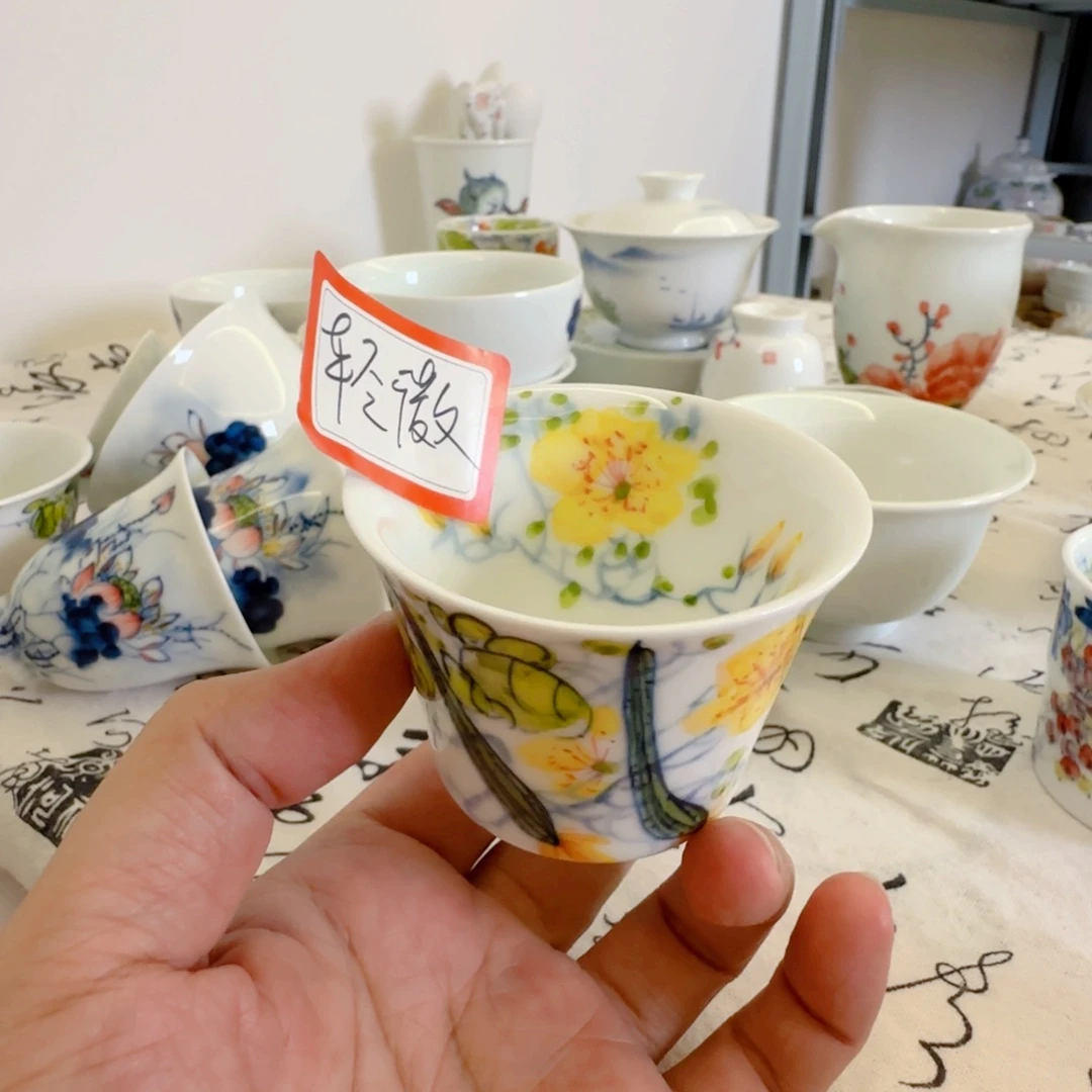景德镇釉下青花五彩手绘
